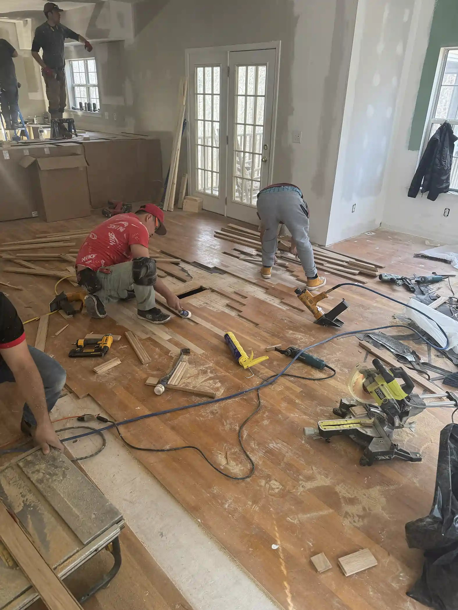 Hardwood refinish