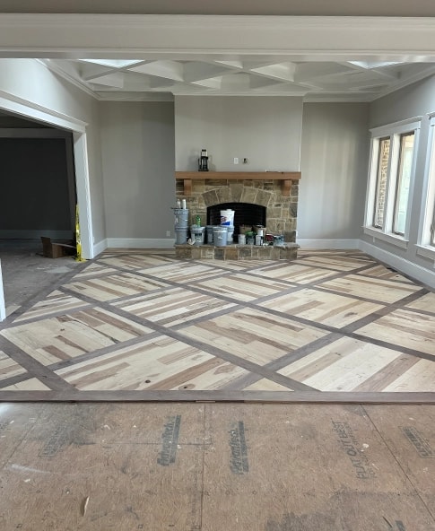 Hardwood install in Newnan