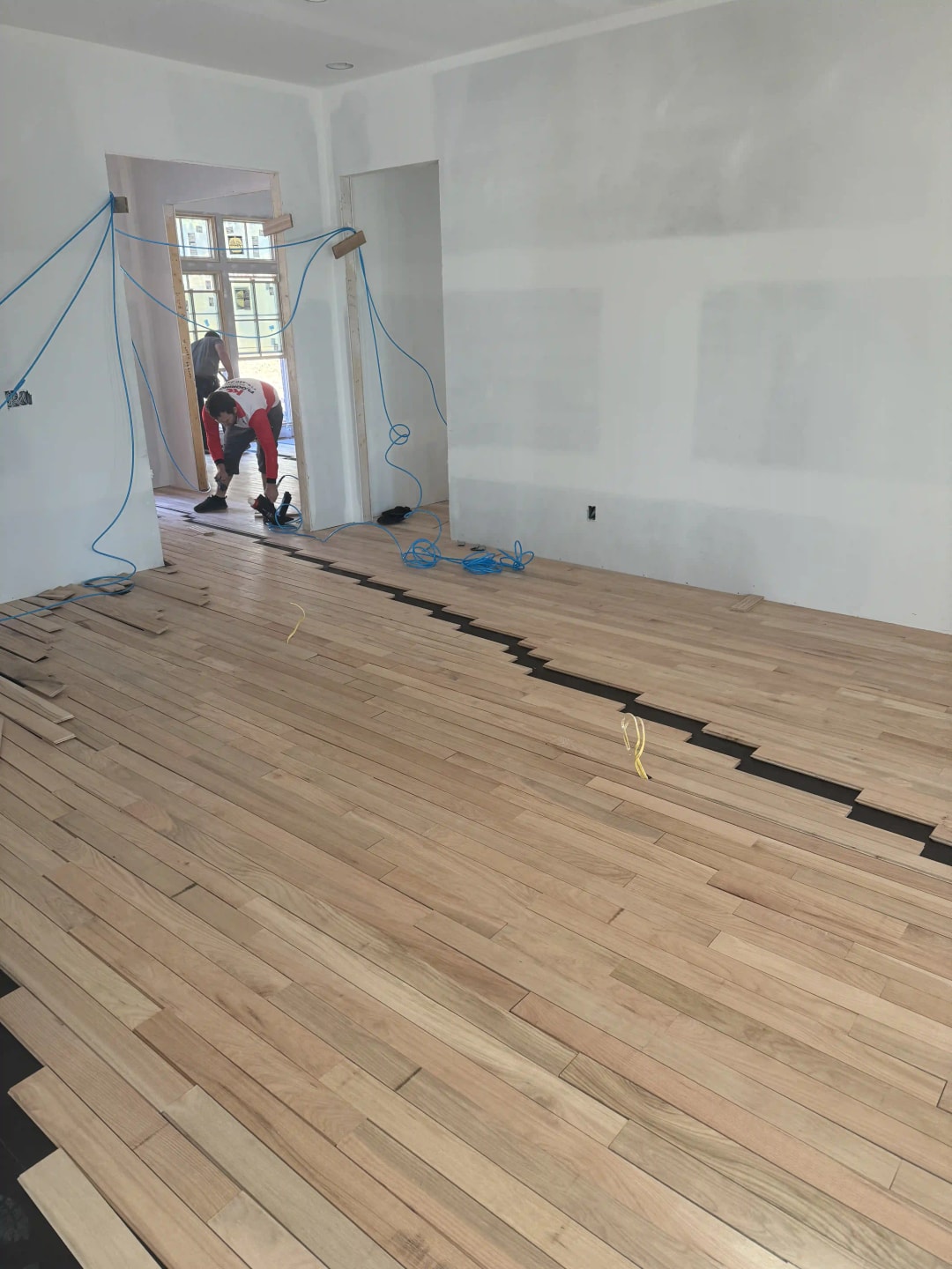 Hardwood install in bedroom