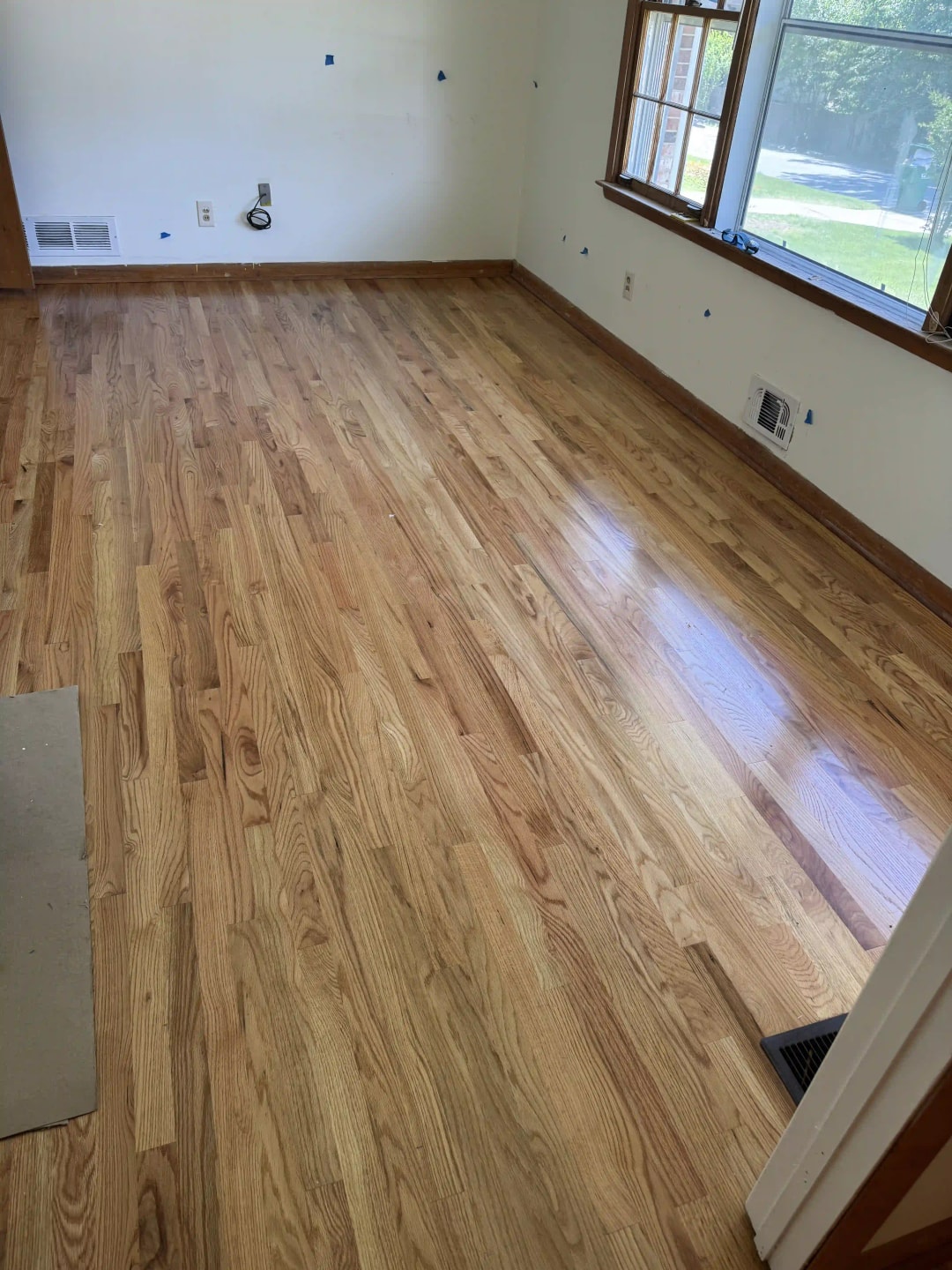 Hardwood install in bedroom