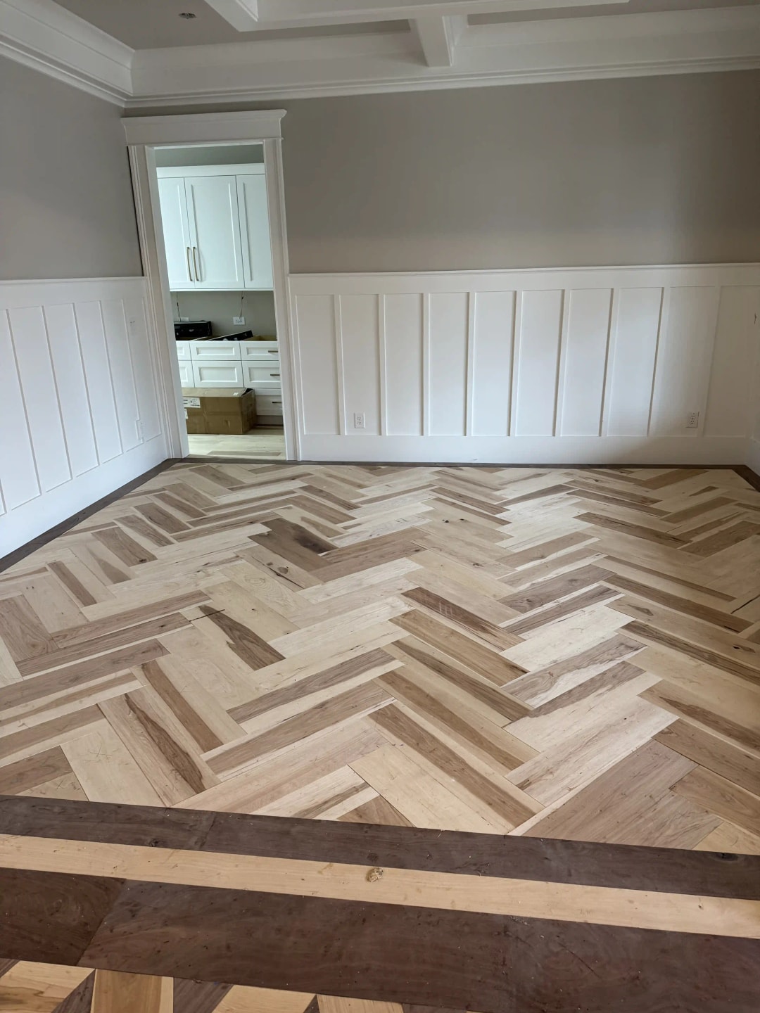 Custom flooring design in Luxury Home